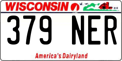 WI license plate 379NER