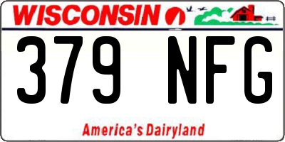 WI license plate 379NFG
