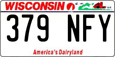 WI license plate 379NFY