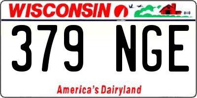 WI license plate 379NGE