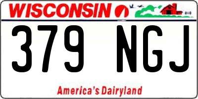 WI license plate 379NGJ