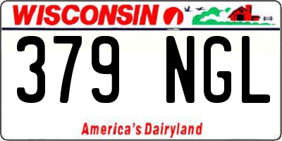 WI license plate 379NGL