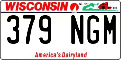 WI license plate 379NGM