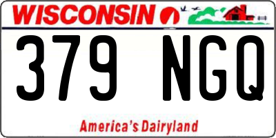 WI license plate 379NGQ