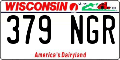 WI license plate 379NGR