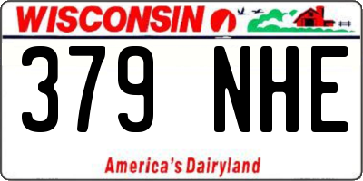WI license plate 379NHE