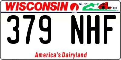 WI license plate 379NHF