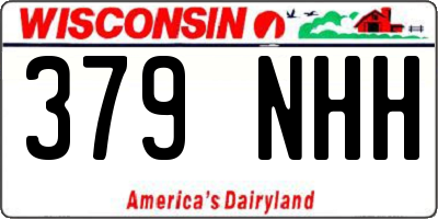 WI license plate 379NHH