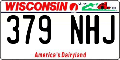 WI license plate 379NHJ