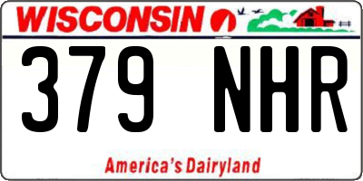 WI license plate 379NHR