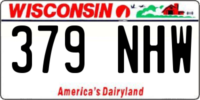 WI license plate 379NHW