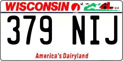 WI license plate 379NIJ