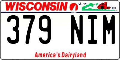 WI license plate 379NIM