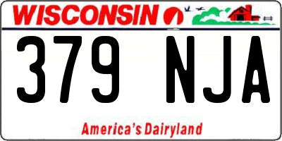 WI license plate 379NJA