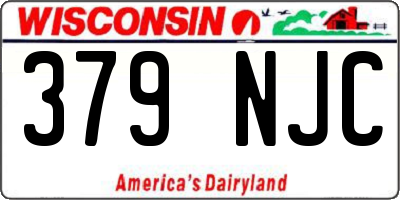 WI license plate 379NJC