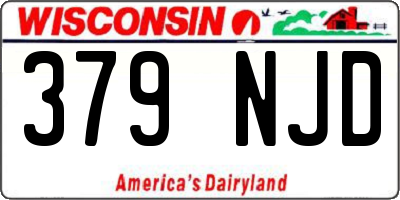 WI license plate 379NJD