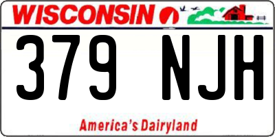 WI license plate 379NJH