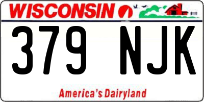 WI license plate 379NJK