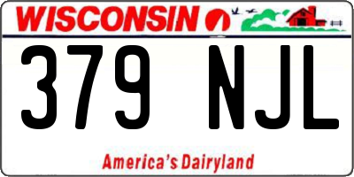 WI license plate 379NJL