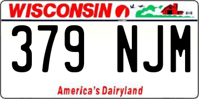 WI license plate 379NJM