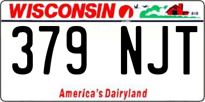 WI license plate 379NJT