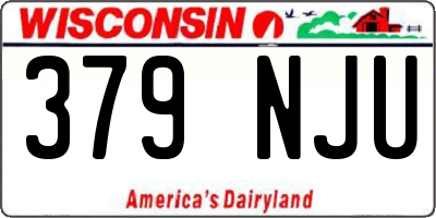 WI license plate 379NJU
