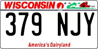 WI license plate 379NJY