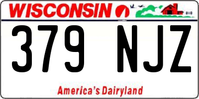 WI license plate 379NJZ