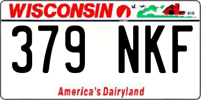 WI license plate 379NKF