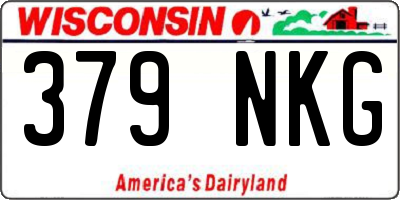 WI license plate 379NKG