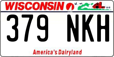 WI license plate 379NKH