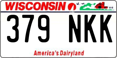 WI license plate 379NKK