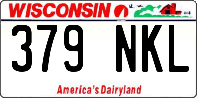 WI license plate 379NKL