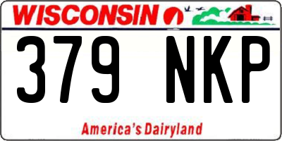 WI license plate 379NKP