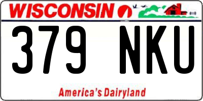 WI license plate 379NKU