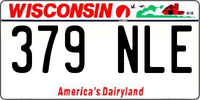 WI license plate 379NLE