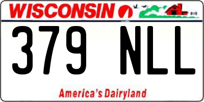 WI license plate 379NLL