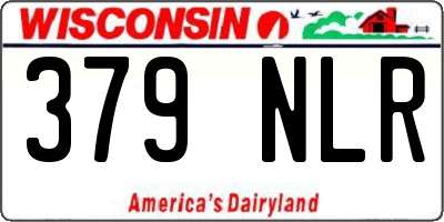 WI license plate 379NLR