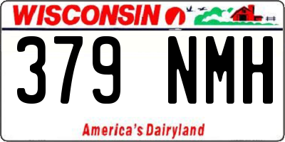 WI license plate 379NMH