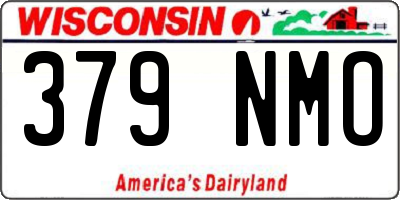 WI license plate 379NMO