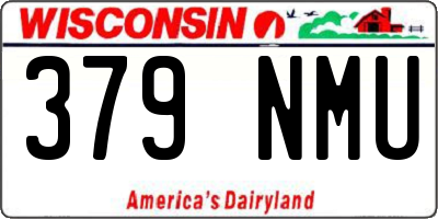 WI license plate 379NMU