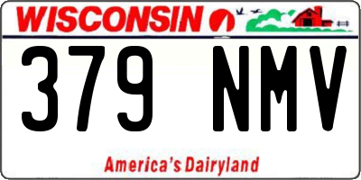 WI license plate 379NMV