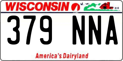 WI license plate 379NNA
