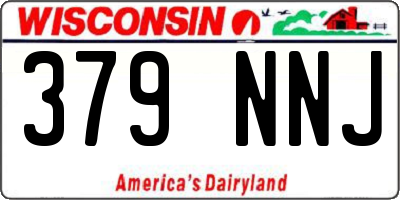 WI license plate 379NNJ