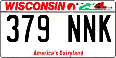 WI license plate 379NNK