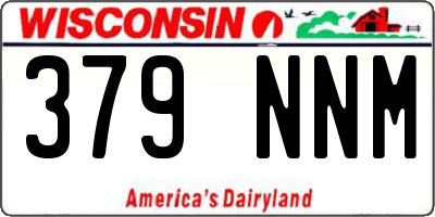 WI license plate 379NNM