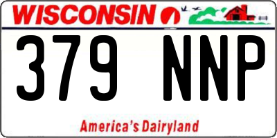 WI license plate 379NNP