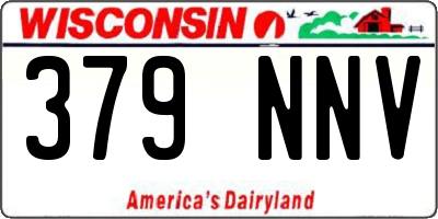 WI license plate 379NNV