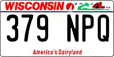 WI license plate 379NPQ