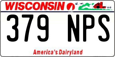 WI license plate 379NPS
